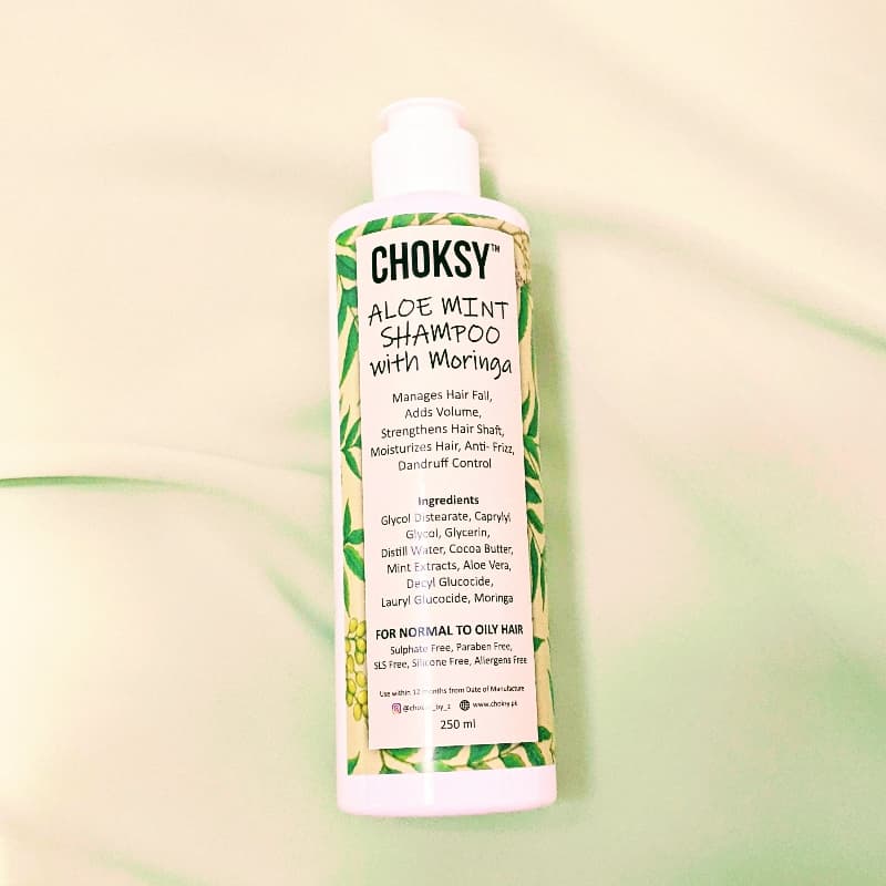 Aloe Mint Shampoo With Moringa - Oily To Normal Hair